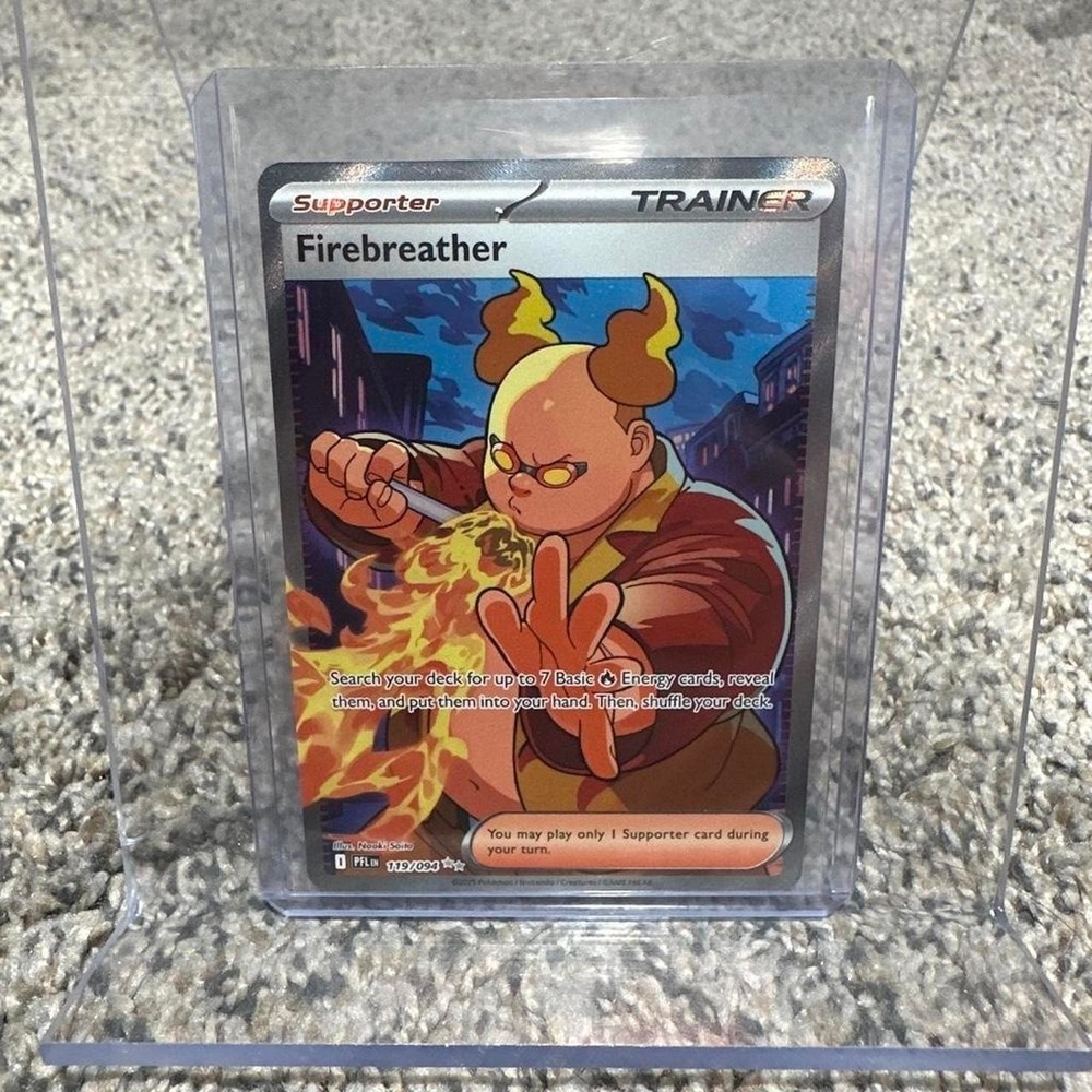 Pokemon Trading Card Firebreather 119/094 Ultra Rare Phantasmal Flames Holo